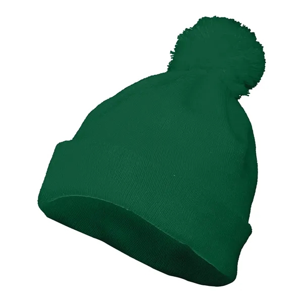 Augusta Sportswear Two Layer Acrylic Knit Pom Beanie - Augusta Sportswear Two Layer Acrylic Knit Pom Beanie - Image 2 of 12