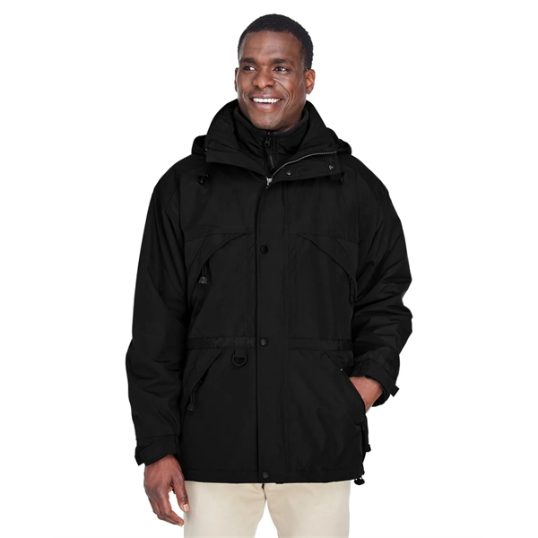 North End Adult 3-in-1 Parka with Dobby Trim - North End Adult 3-in-1 Parka with Dobby Trim - Image 8 of 19