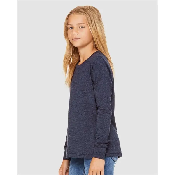 BELLA + CANVAS Youth Heather CVC Long Sleeve Tee - BELLA + CANVAS Youth Heather CVC Long Sleeve Tee - Image 23 of 26