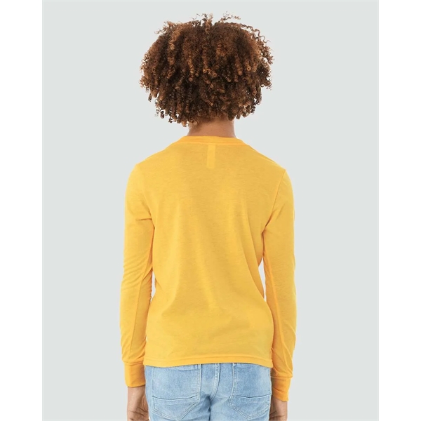 BELLA + CANVAS Youth Heather CVC Long Sleeve Tee - BELLA + CANVAS Youth Heather CVC Long Sleeve Tee - Image 25 of 26