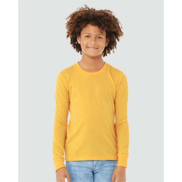 BELLA + CANVAS Youth Heather CVC Long Sleeve Tee - BELLA + CANVAS Youth Heather CVC Long Sleeve Tee - Image 24 of 26