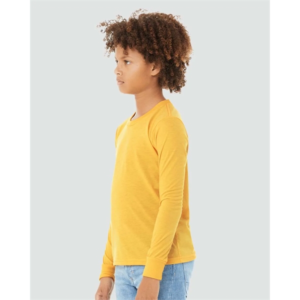 BELLA + CANVAS Youth Heather CVC Long Sleeve Tee - BELLA + CANVAS Youth Heather CVC Long Sleeve Tee - Image 26 of 26