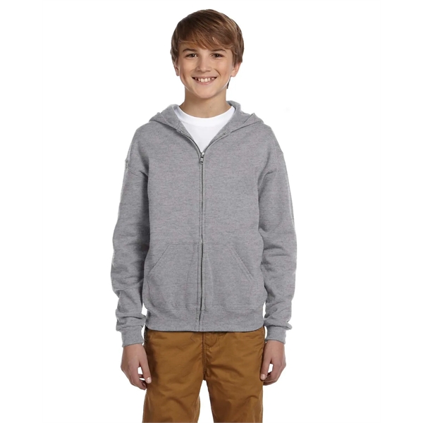 Jerzees Youth NuBlend® Fleece Full-Zip Hooded Sweatshirt - Jerzees Youth NuBlend® Fleece Full-Zip Hooded Sweatshirt - Image 27 of 44