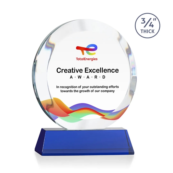 Gibralter VividPrint™ Award on Newhaven Base - Blue