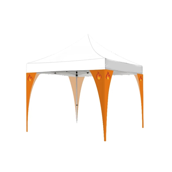 10x10ft Hex Aluminum Frame Tent w/Canopy - 10x10ft Hex Aluminum Frame Tent w/Canopy - Image 2 of 8
