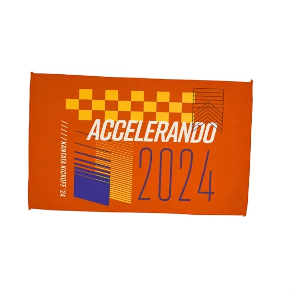 Full Color Terry Microfiber Serged Rally Towel - Full Color Terry Microfiber Serged Rally Towel - Image 0 of 1