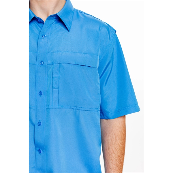 Men's Pescador Polyester Fishing Shirt-Short Sleeves - Men's Pescador Polyester Fishing Shirt-Short Sleeves - Image 4 of 20