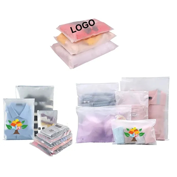 Custom Frosted Clothing Zip Bag - Custom Frosted Clothing Zip Bag - Image 5 of 8