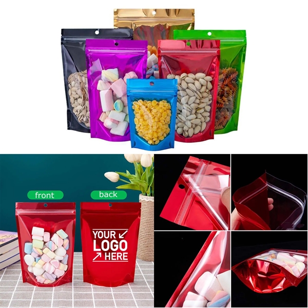 Stand-up Mylar Bags Ziplock Aluminum Foil Pouch Packets - Stand-up Mylar Bags Ziplock Aluminum Foil Pouch Packets - Image 0 of 11