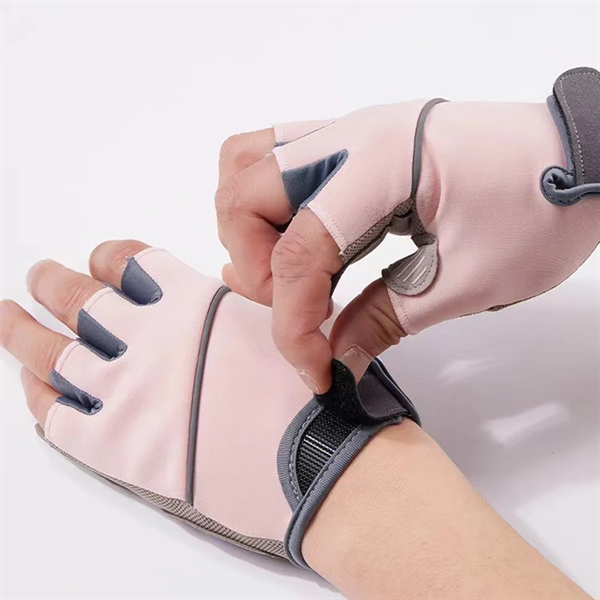 Half Finger Fitness Gloves - Half Finger Fitness Gloves - Image 2 of 5