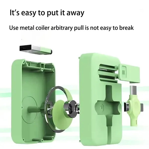 Retractable Multiple Charging Cord 3 in-1 Multi USB Cable - Retractable Multiple Charging Cord 3 in-1 Multi USB Cable - Image 1 of 4