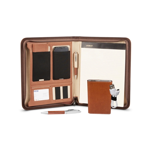 Leeman Tuscany™ Mobile Portfolio Power Bank And Pen Set - Leeman Tuscany™ Mobile Portfolio Power Bank And Pen Set - Image 2 of 8