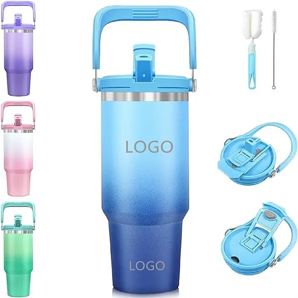 40 Oz Vacuum Insulated Water Bottle with Handle - 40 Oz Vacuum Insulated Water Bottle with Handle - Image 0 of 5