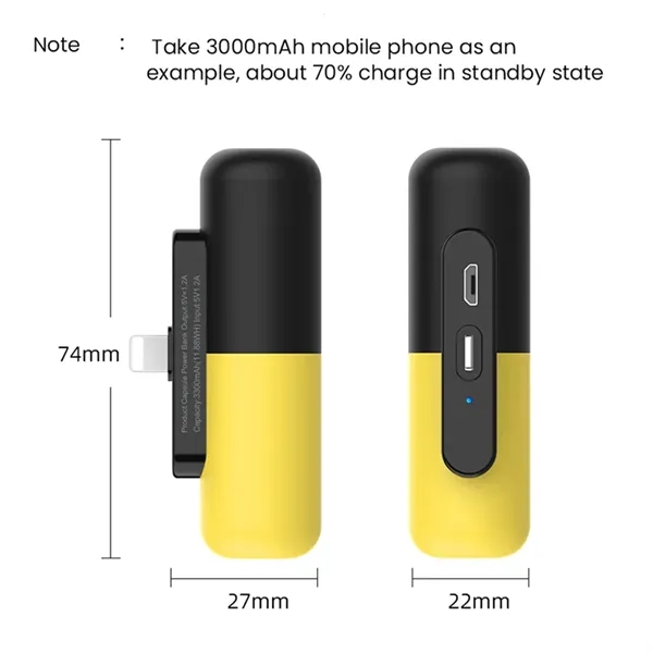 Capsule Mini Portable Power Bank - Capsule Mini Portable Power Bank - Image 1 of 4