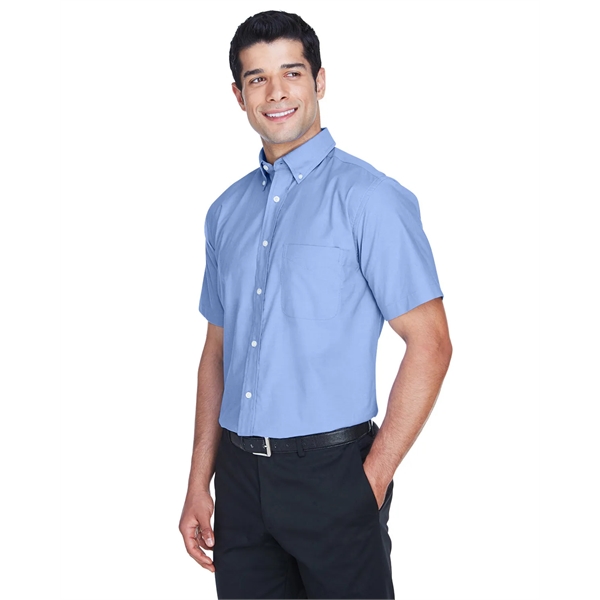 Harriton Men's Short-Sleeve Oxford with Stain-Release - Harriton Men's Short-Sleeve Oxford with Stain-Release - Image 17 of 30
