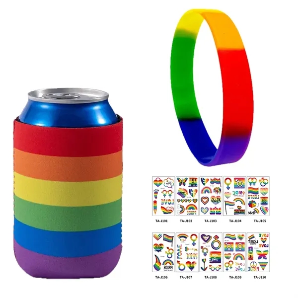 Pride Gift Set 3pcs LGBTQ Accessories in One Bag - Pride Gift Set 3pcs LGBTQ Accessories in One Bag - Image 3 of 3