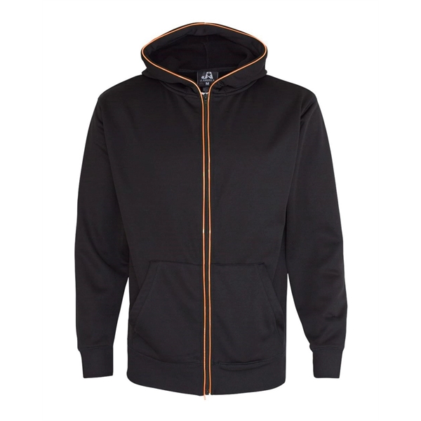 J. America Glow Full-Zip Hooded Sweatshirt - J. America Glow Full-Zip Hooded Sweatshirt - Image 3 of 15