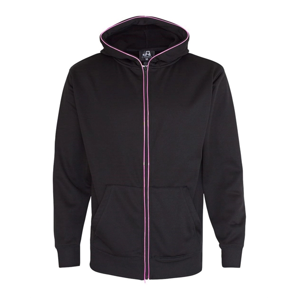J. America Glow Full-Zip Hooded Sweatshirt - J. America Glow Full-Zip Hooded Sweatshirt - Image 4 of 15