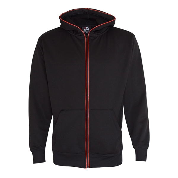 J. America Glow Full-Zip Hooded Sweatshirt - J. America Glow Full-Zip Hooded Sweatshirt - Image 5 of 15