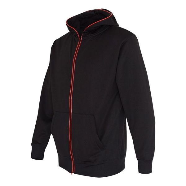 J. America Glow Full-Zip Hooded Sweatshirt - J. America Glow Full-Zip Hooded Sweatshirt - Image 6 of 15