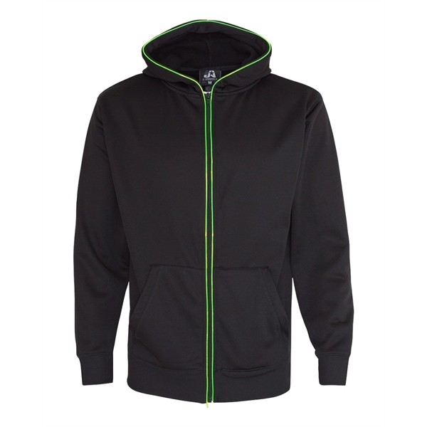 J. America Glow Full-Zip Hooded Sweatshirt - J. America Glow Full-Zip Hooded Sweatshirt - Image 12 of 15
