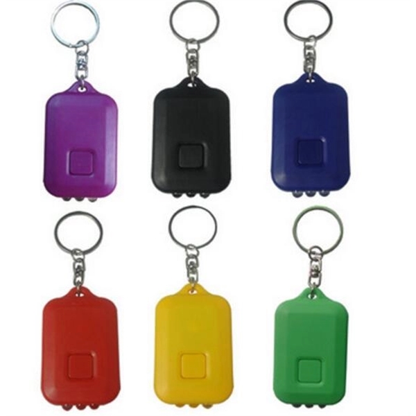 promotional mini LED light key chain