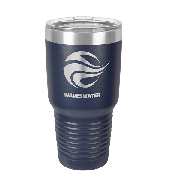 Polar Camel Stainless Steel 30 oz Ringed Tumbler - Polar Camel Stainless Steel 30 oz Ringed Tumbler - Image 0 of 35