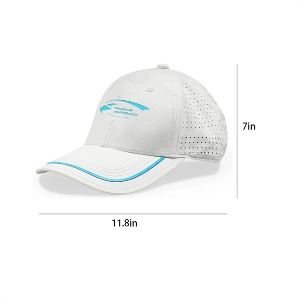 Sun Protection Lightweight Perforated Breathable Golf Cap - Sun Protection Lightweight Perforated Breathable Golf Cap - Image 1 of 3