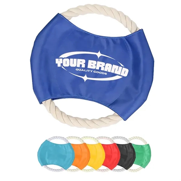 Pet Training Playing Toy Cotton Rope Dog Flying Saucer - Pet Training Playing Toy Cotton Rope Dog Flying Saucer - Image 0 of 2