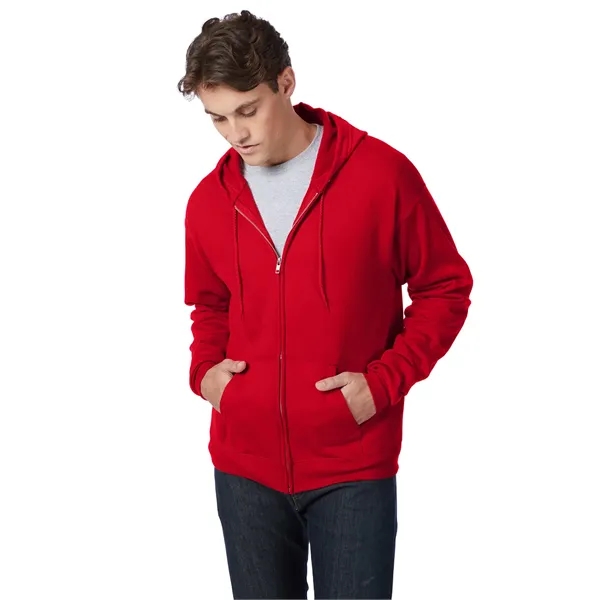 Hanes Adult EcoSmart® Full-Zip Hooded Sweatshirt - Hanes Adult EcoSmart® Full-Zip Hooded Sweatshirt - Image 30 of 53