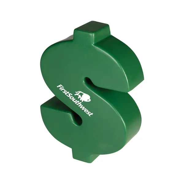 Dollar Money Sign Shape Stress Ball - Dollar Money Sign Shape Stress Ball - Image 0 of 1