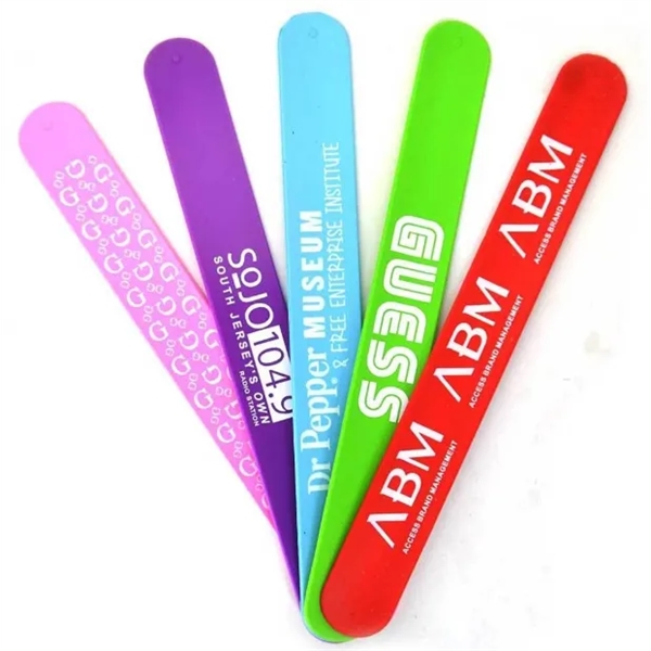 Custom Silicone Slap Bracelet - Custom Silicone Slap Bracelet - Image 3 of 5