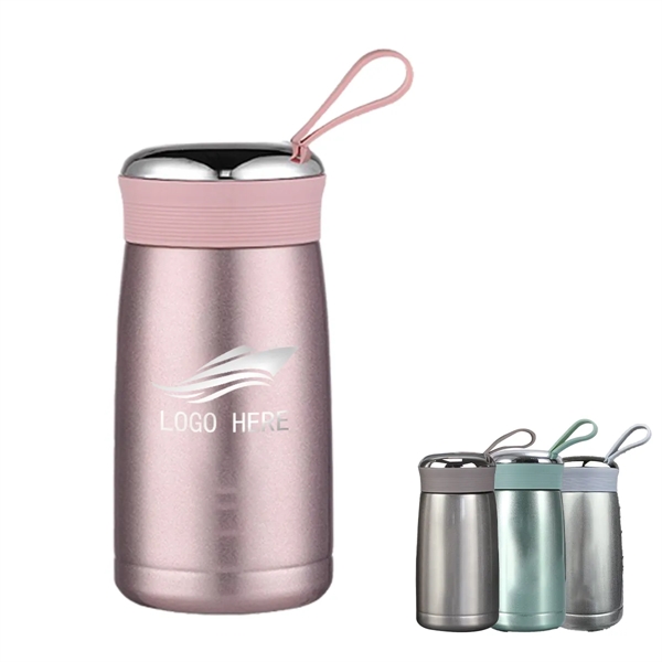 Stainless Swirl 9oz Insulated Twist-Cap Bottle - Stainless Swirl 9oz Insulated Twist-Cap Bottle - Image 0 of 1