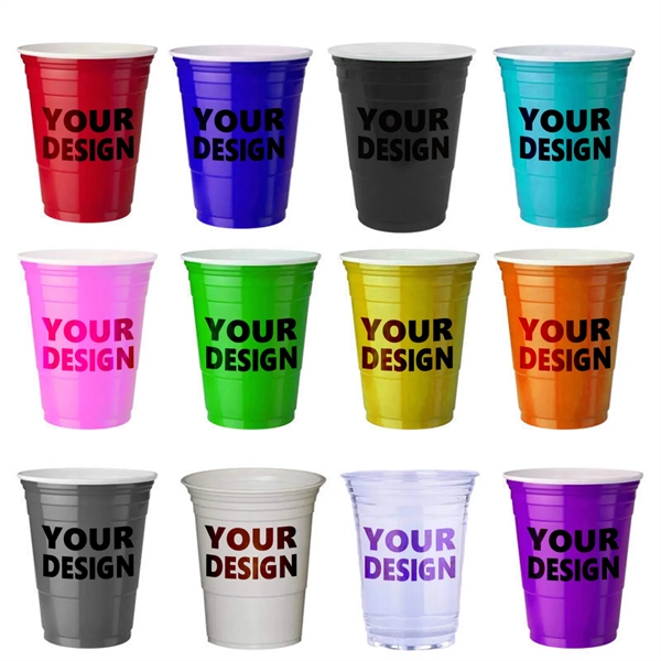 16 Oz Party Disposable Plastic Cups - 16 Oz Party Disposable Plastic Cups - Image 0 of 3