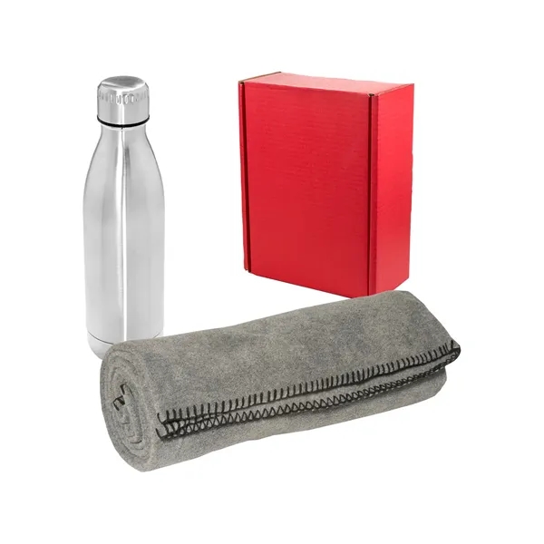 Prime Line Cozy Fleece Blanket And Insulated Bottle Gift Set - Prime Line Cozy Fleece Blanket And Insulated Bottle Gift Set - Image 3 of 7