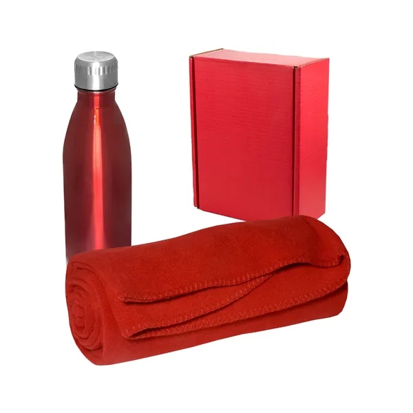 Prime Line Cozy Fleece Blanket And Insulated Bottle Gift Set - Prime Line Cozy Fleece Blanket And Insulated Bottle Gift Set - Image 5 of 7