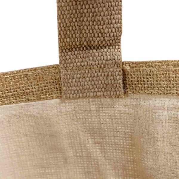 Large Versatile Jute Tote Bag - Large Versatile Jute Tote Bag - Image 6 of 13