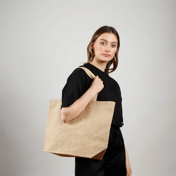 Large Versatile Jute Tote Bag - Large Versatile Jute Tote Bag - Image 12 of 13