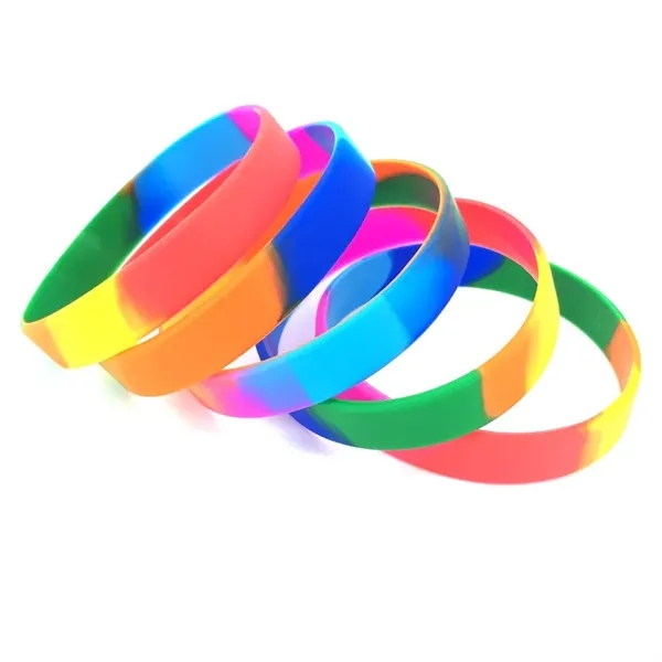 Glow in the dark bracelets silicone rubber wristbands - Glow in the dark bracelets silicone rubber wristbands - Image 3 of 9