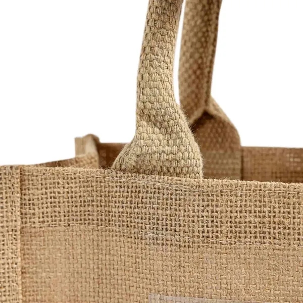 Rustic Wedding Favor Jute Bag - Rustic Wedding Favor Jute Bag - Image 6 of 12