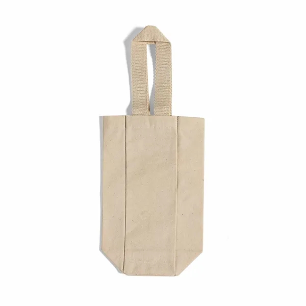 Canvas Wine Tote Bag - Canvas Wine Tote Bag - Image 4 of 7