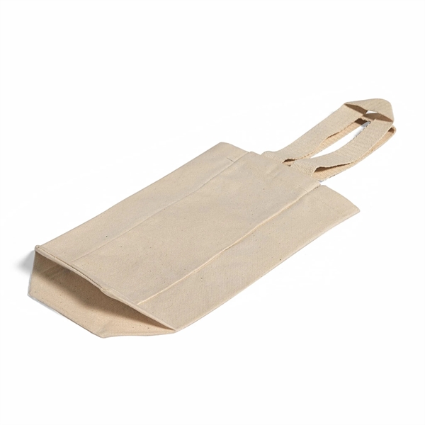 Canvas Wine Tote Bag - Canvas Wine Tote Bag - Image 5 of 7