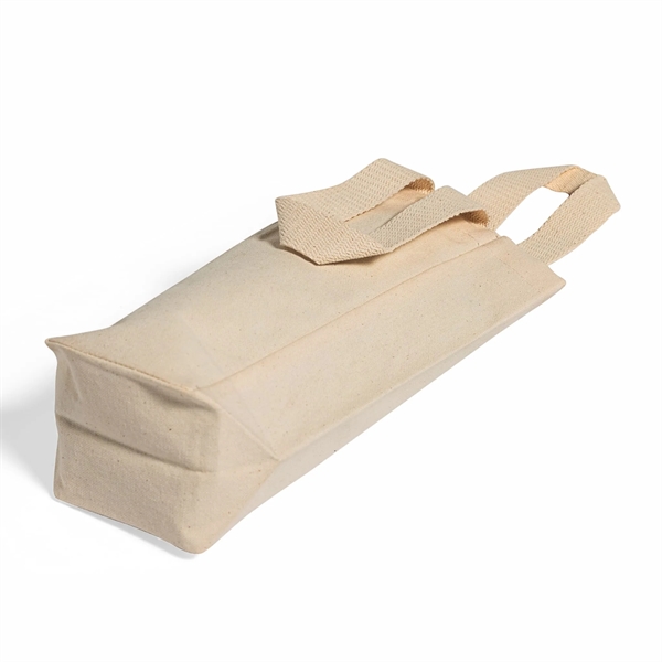 Canvas Wine Tote Bag - Canvas Wine Tote Bag - Image 6 of 7