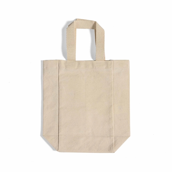 Canvas Double Wine Tote Bag - Canvas Double Wine Tote Bag - Image 5 of 10