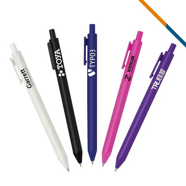 Cono Rubberized Plastic Pen - Cono Rubberized Plastic Pen - Image 0 of 7