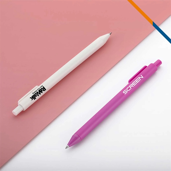 Cono Rubberized Plastic Pen - Cono Rubberized Plastic Pen - Image 1 of 7