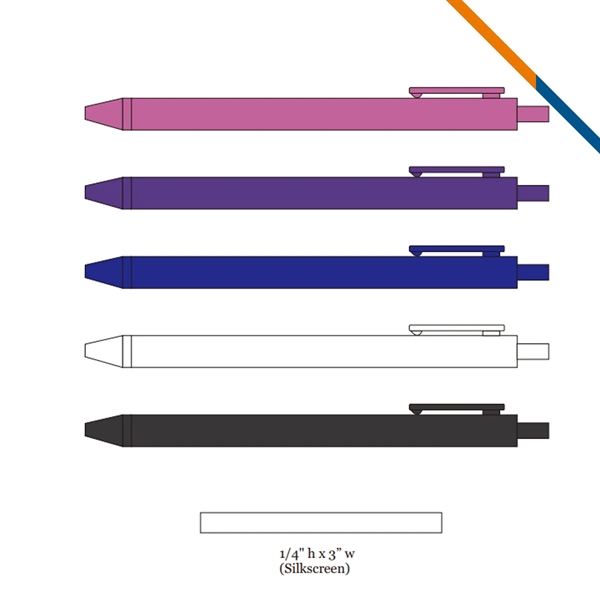 Cono Rubberized Plastic Pen - Cono Rubberized Plastic Pen - Image 2 of 7