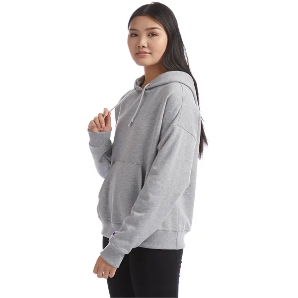 Champion Ladies' PowerBlend Relaxed Hooded Sweatshirt - Champion Ladies' PowerBlend Relaxed Hooded Sweatshirt - Image 18 of 29