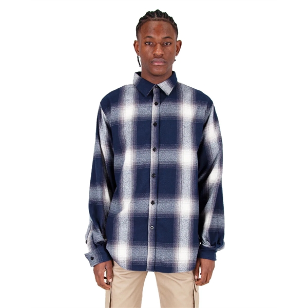 Shaka Wear Men's Plaid Flannel Overshirt - Shaka Wear Men's Plaid Flannel Overshirt - Image 3 of 14