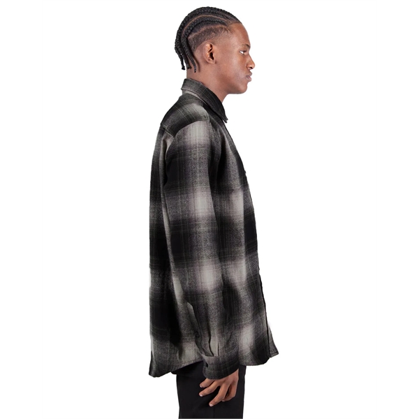 Shaka Wear Men's Plaid Flannel Overshirt - Shaka Wear Men's Plaid Flannel Overshirt - Image 8 of 14